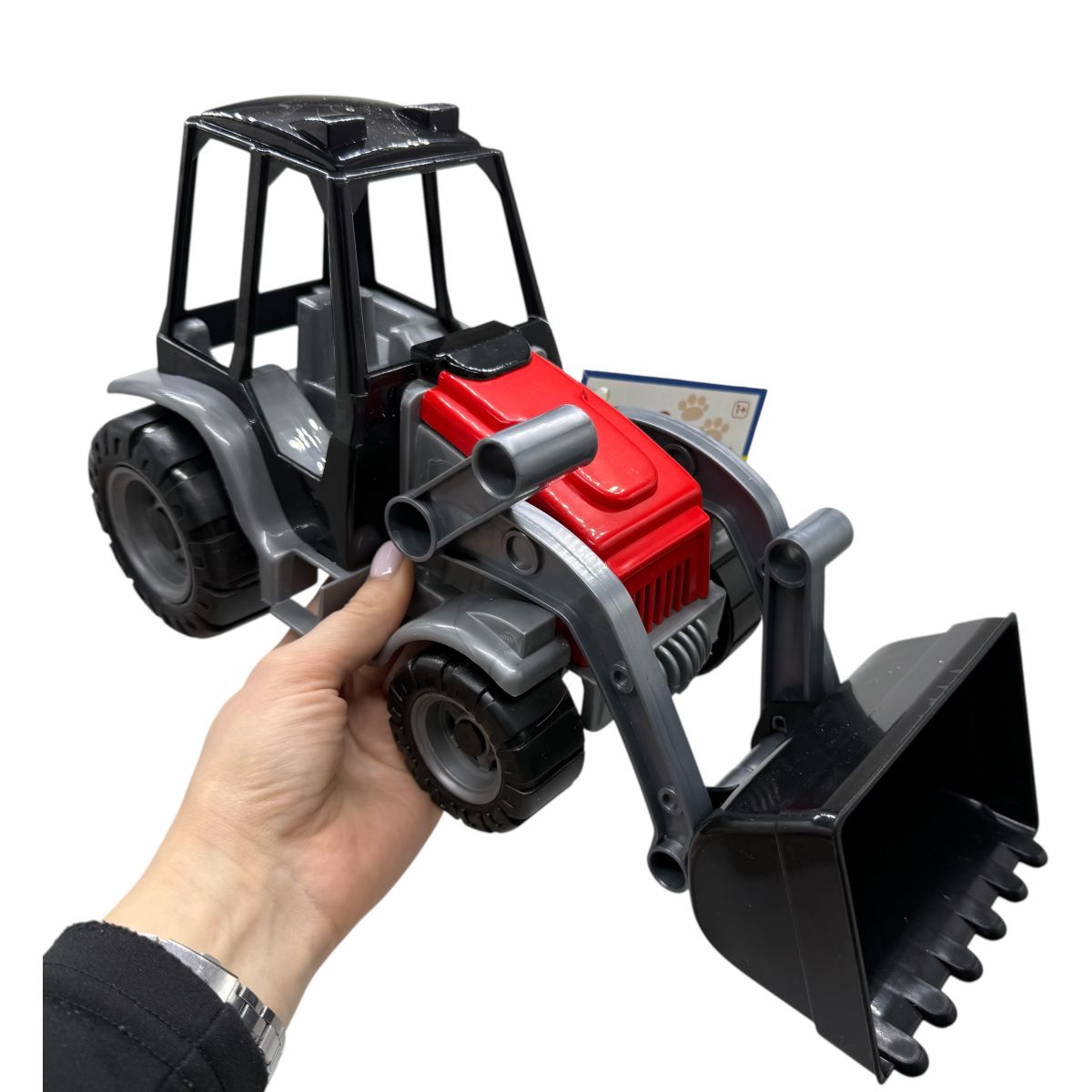 Трактор  Мастер з ковшем, Tigres (ЧЕРВОНИЙ)  фото 2