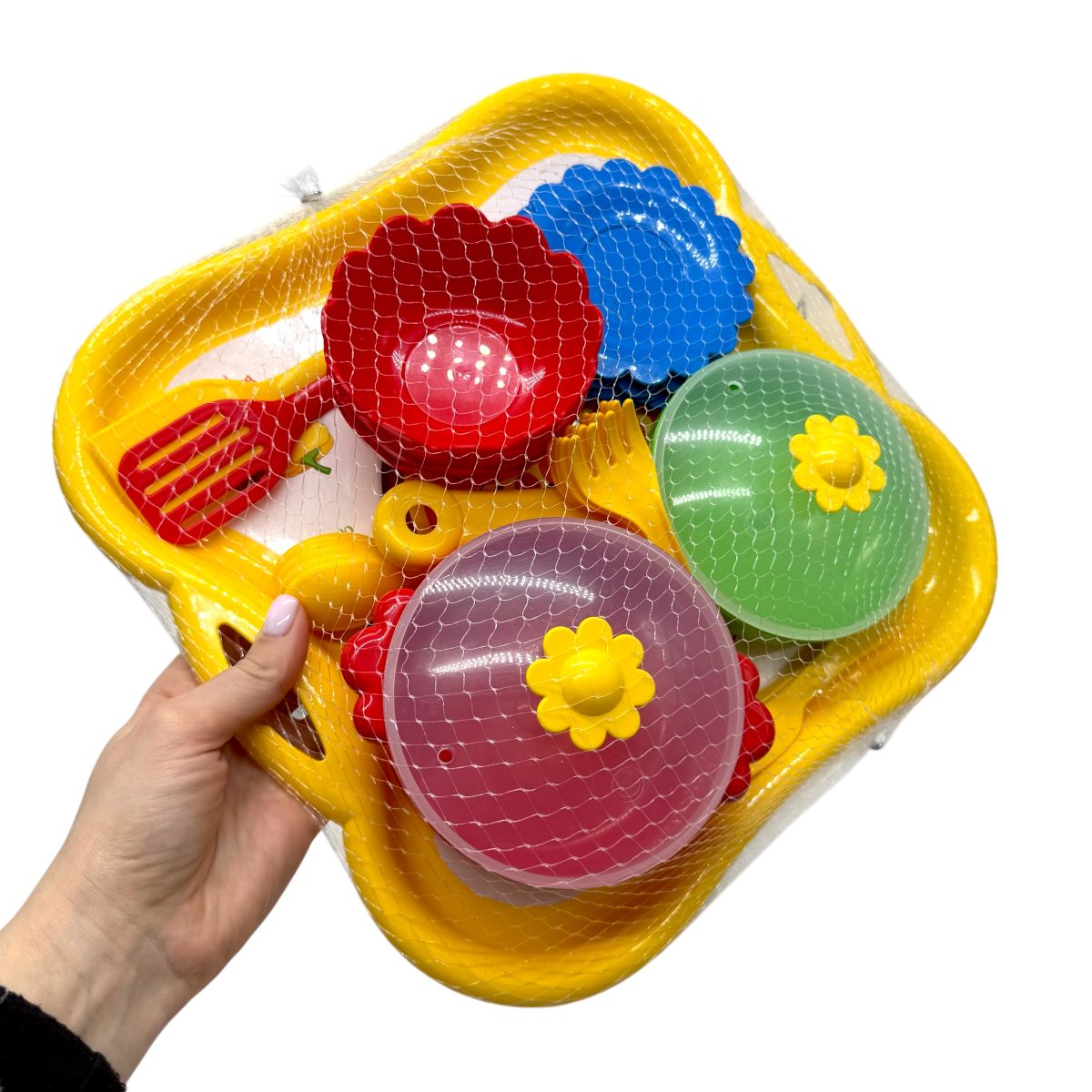 Набір посуду столовий Піца на підносі (ЖОВТИЙ)  фото 2