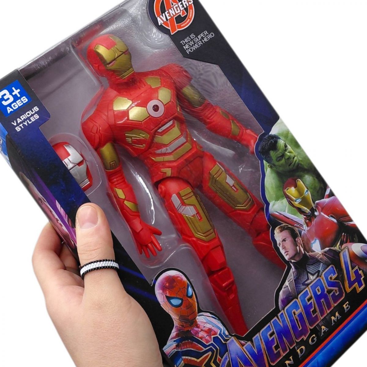 Герой MARVEL 26 см, підсвічування, в коробцІ (ЗАЛІЗНА-ЛЮДИНА)  фото 2