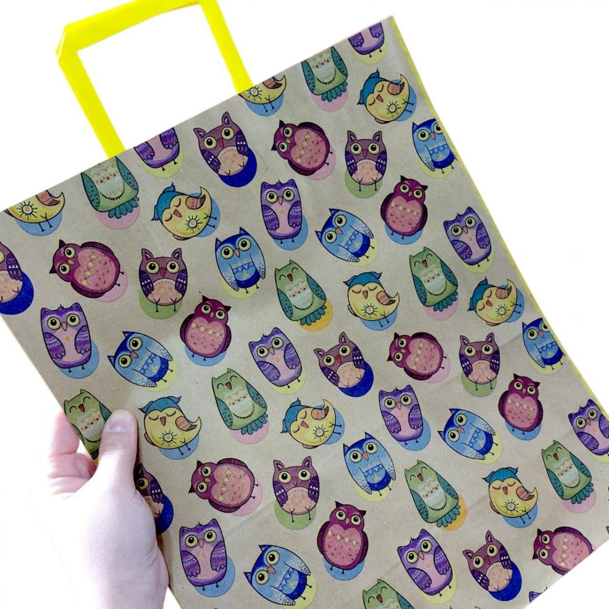 Пакет паперовий з ручками бурий (5 шт в пакуванні) 32х15х38 см  фото 2