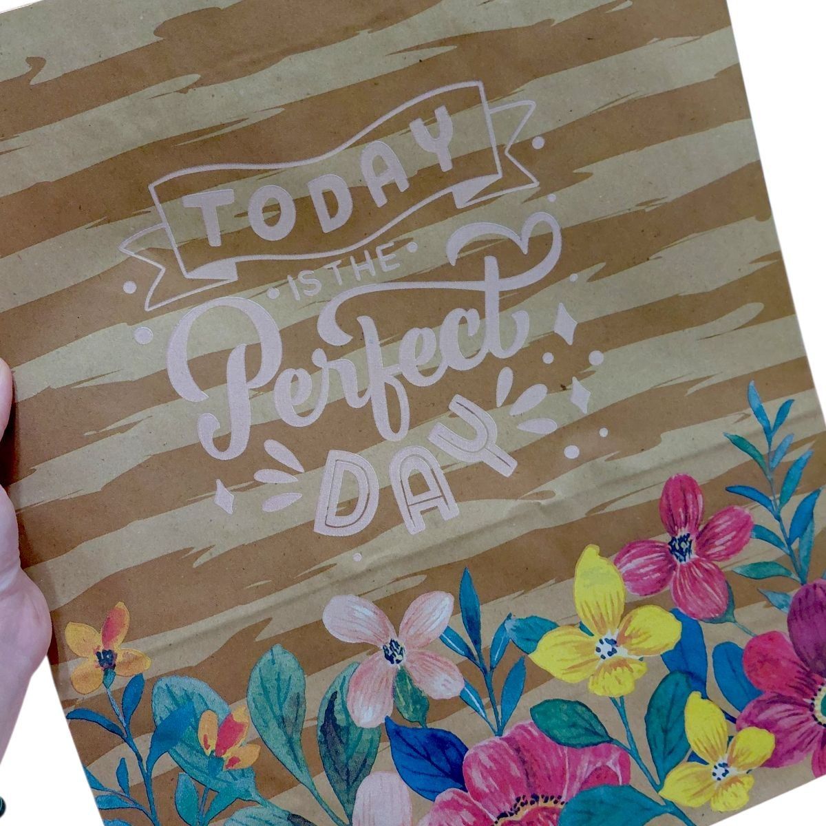 Пакет паперовий з ручками бурий (5 шт в пакуванні) 32х15х38 см  фото 2