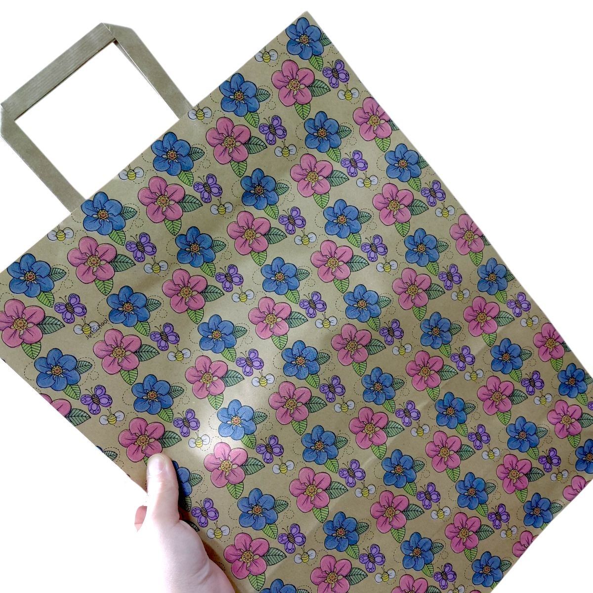 Пакет паперовий з ручками бурий (5 шт в пакуванні) 32х15х42 см  фото 2