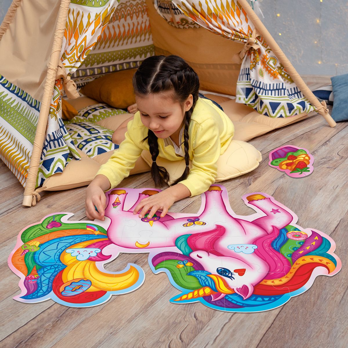 Пазл напольный "Волшебный единорог" (укр)  фото 2