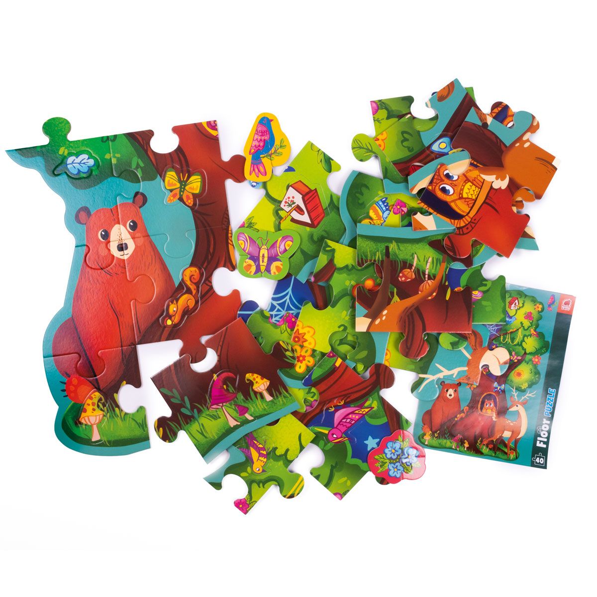 Пазл напольный "Лесные зверьки"  фото 2