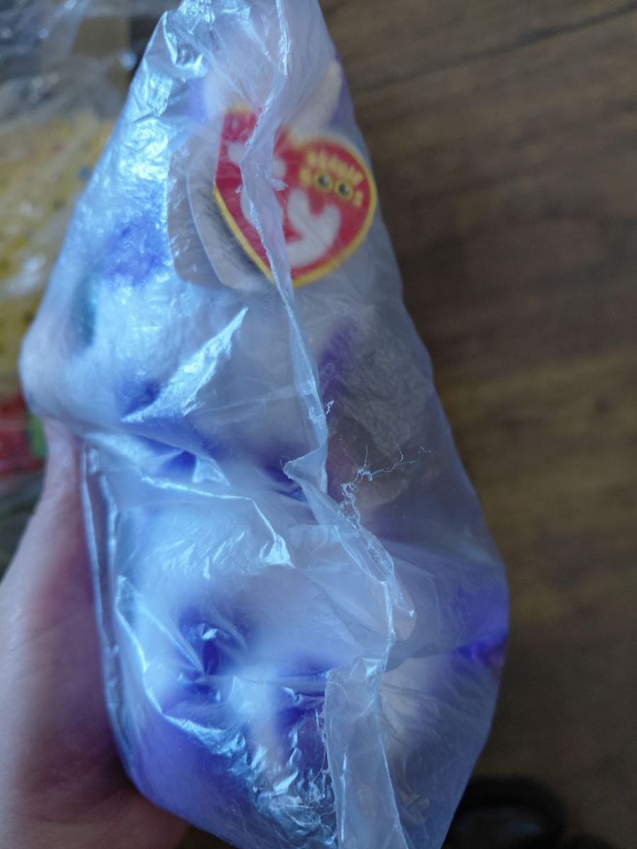 Уценка.  Детская игрушка мягкая "BEANIE BELLIES.  Корова ETHEL" 17 см (10 октября) - ПОВРЕЖДЕНА УПАКОВКА  фото 2