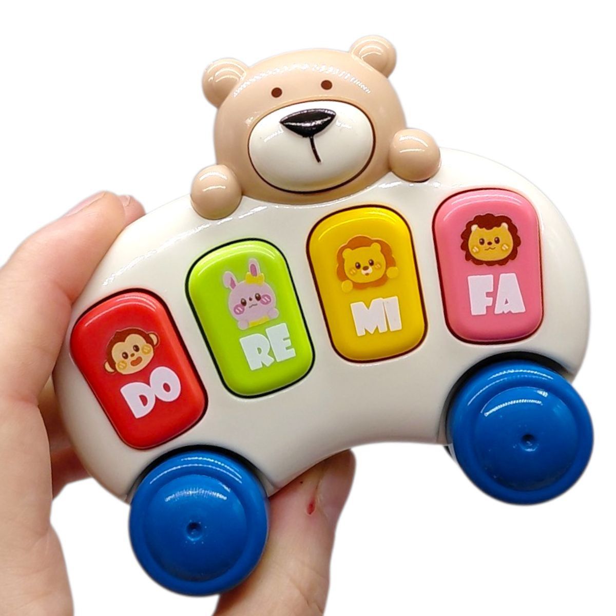 Піаніно "Ведмедик Роллі" (назви тварин та цікаві факти, 8 пісень, 8 казок, підсвічування, клавіші)  фото 2