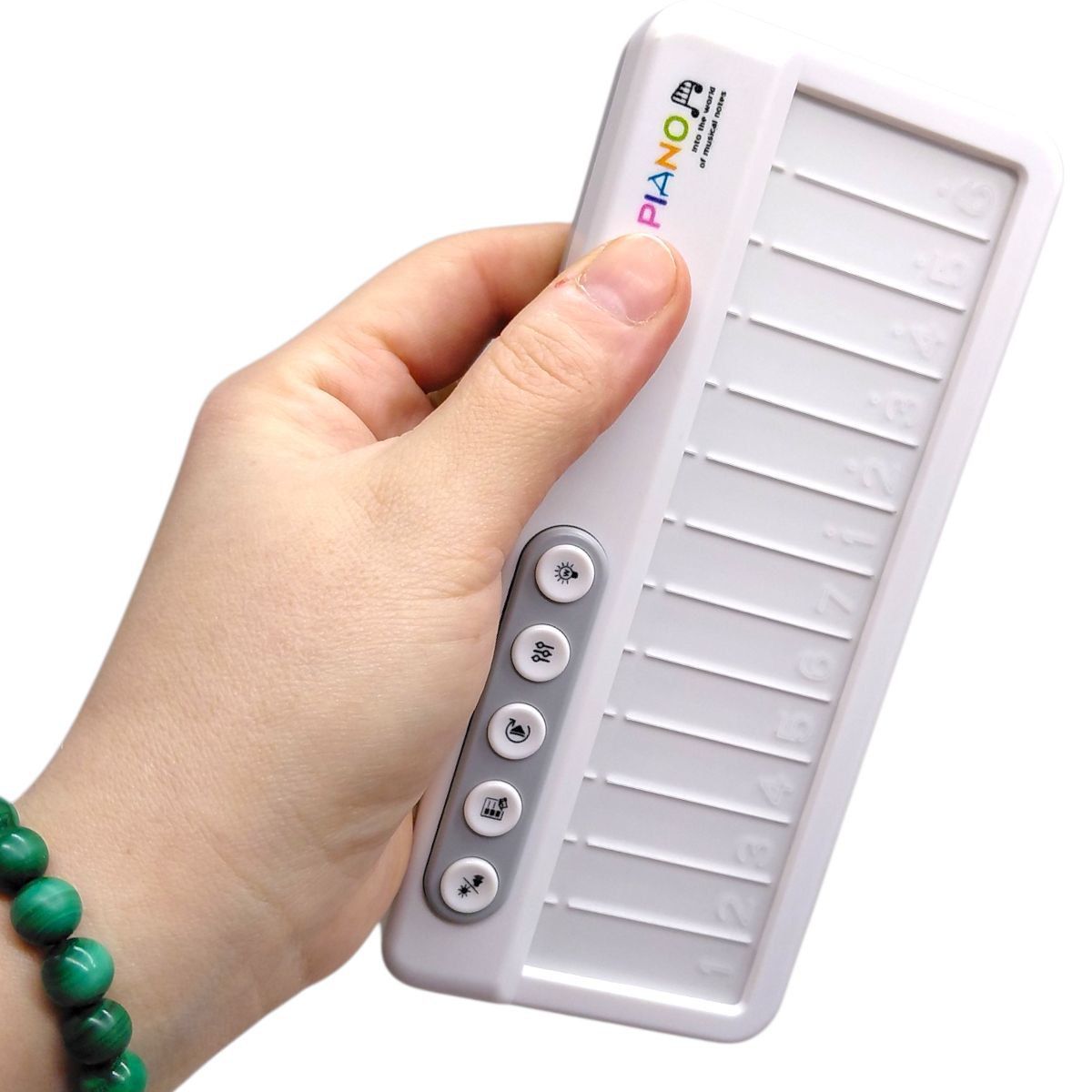 Піаніно (сенсорні клавіші, підсвічування, кілька режимів, музичні інструменти, 13 клавіш, мелодії, режим навчання, регуляція гучності)  фото 2