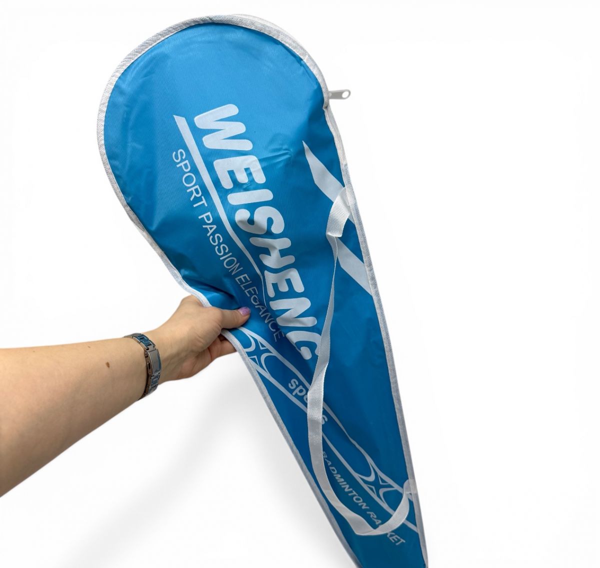 Набір для бадмінтону з підсвічуванням (2 ракетки та 3 світлові воланчики у захисному чохлі)  фото 2