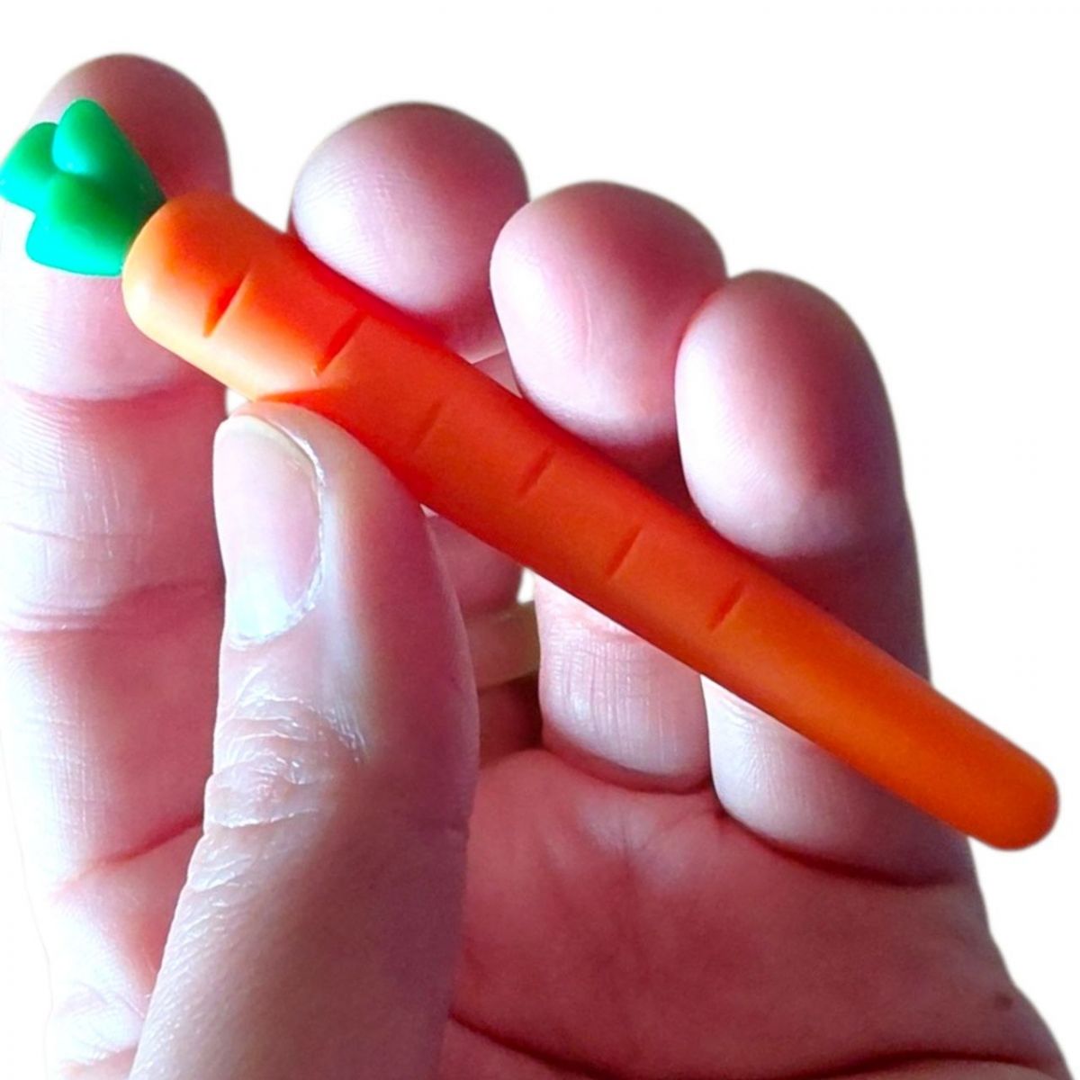 Гумка для ручки "пиши-стирай" "Морковка" 8 см  фото 2