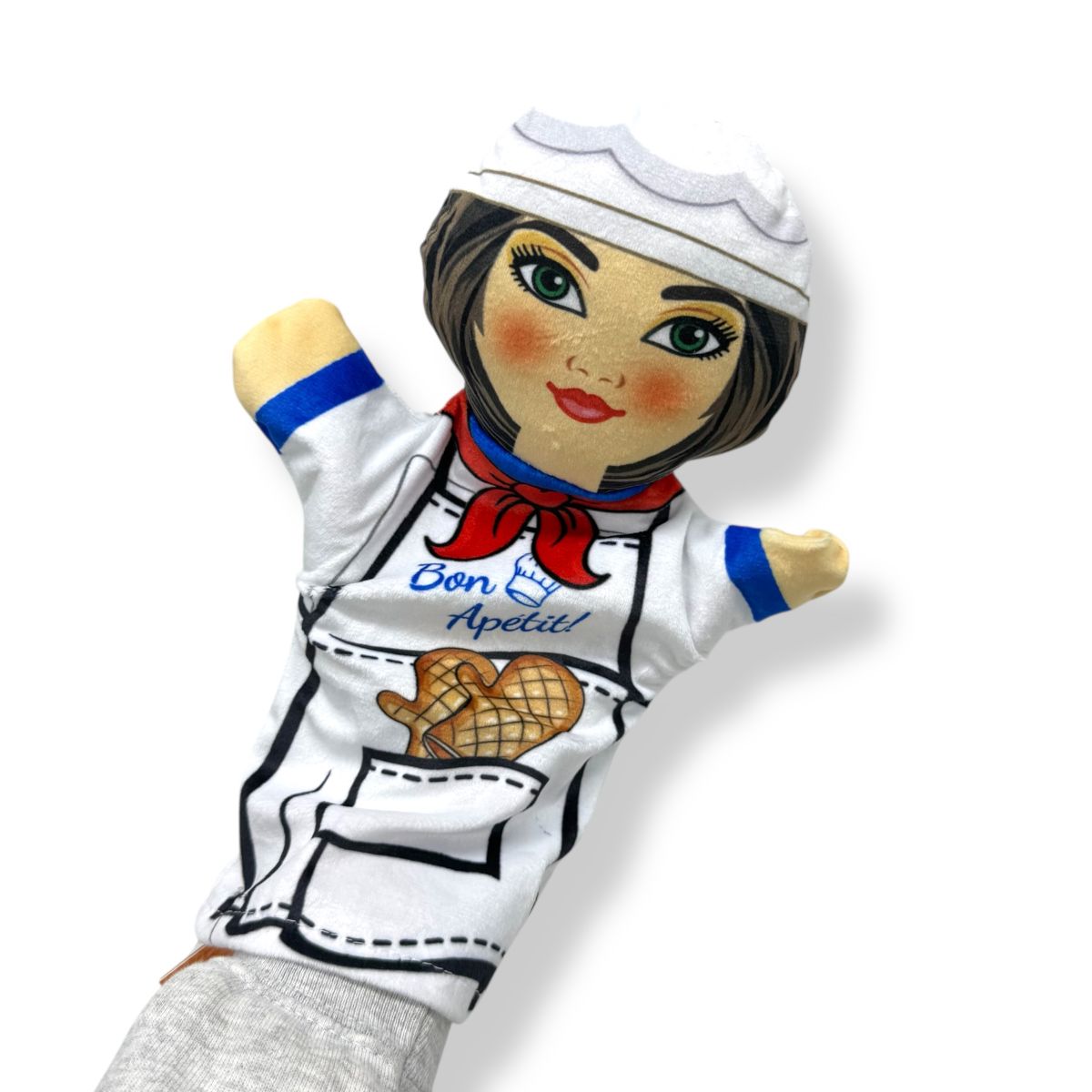 Мʼяка іграшка (Лялька на руку "Повар")  фото 2