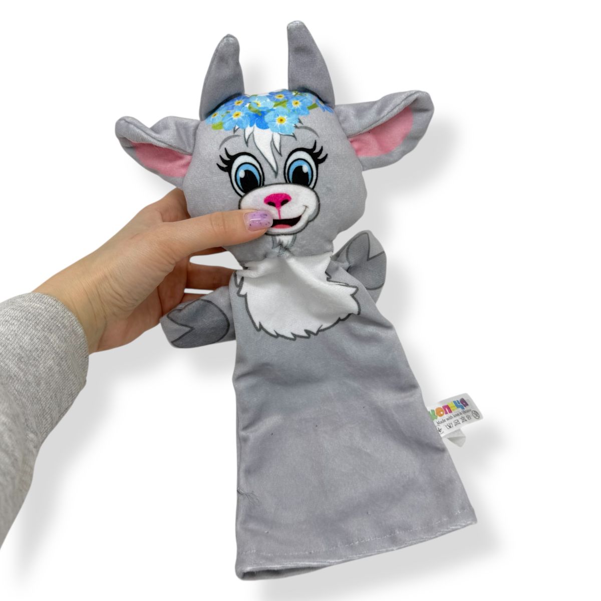 Мʼяка іграшка, (Рукавичка - Коза 1)  фото 2