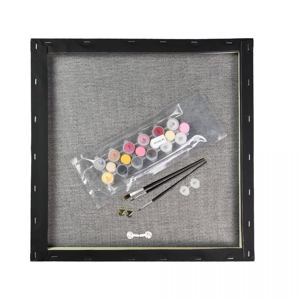 Картина за номерами на чорному фоні "Рожева гліцинія" 40Х50 см  фото 2