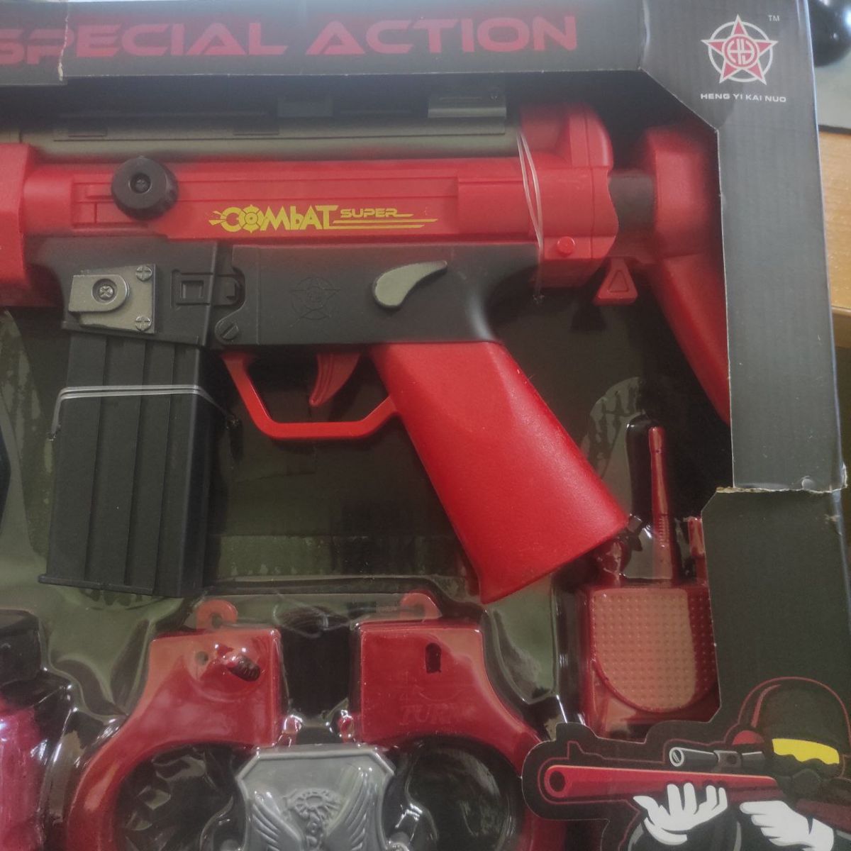 Уцінка.  Військовий набір (музика, світлові ефекти, вібрація, на батарейках) Пошкоджена упаковка  фото 2