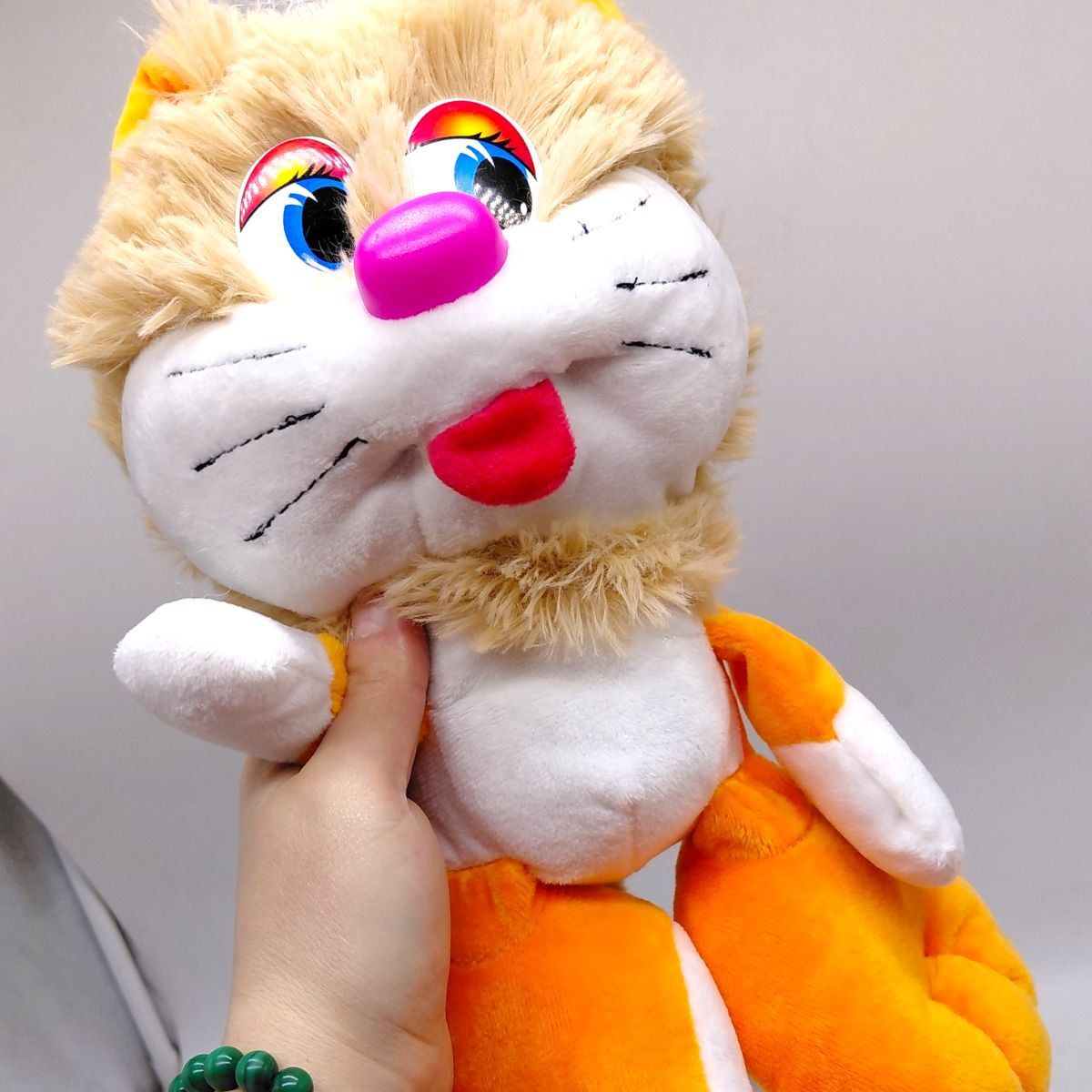 Мʼяка іграшка "Коротишка кіт", 14х20х24 (ПОМАРАНЧЕВИЙ)  фото 2