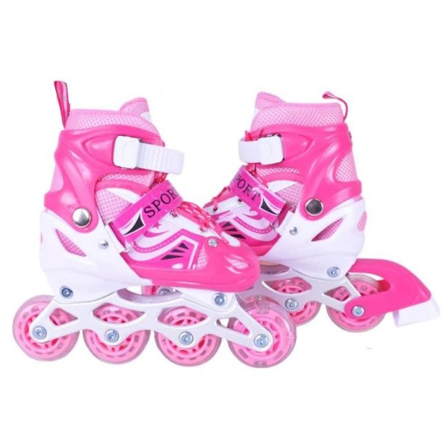 Роликові ковзан  розмір S (30-33) колеса PVC (РОЖЕВІ)  фото 2