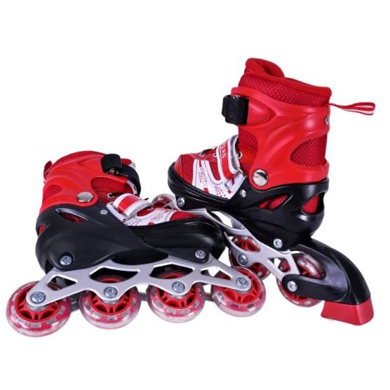 Роликові ковзани розмір S (30-33) колеса PVC (ЧЕРВОНІ)  фото 2