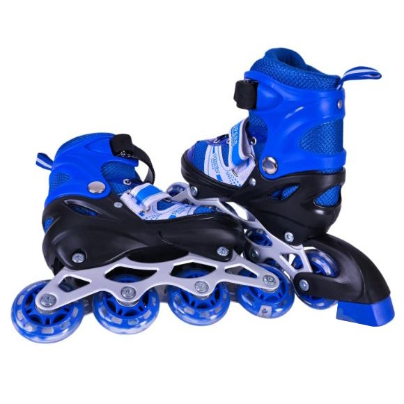 Роликові ковзани розмір S (30-33) колеса PVC (СИНІ)  фото 2