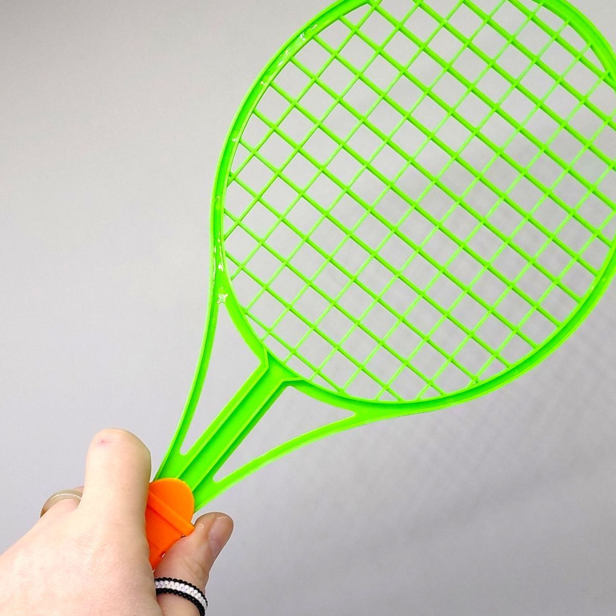 Набір для бадмінтону дитячий (2 ракетки, воланчик і мʼячик) (СИНІЙ)  фото 2