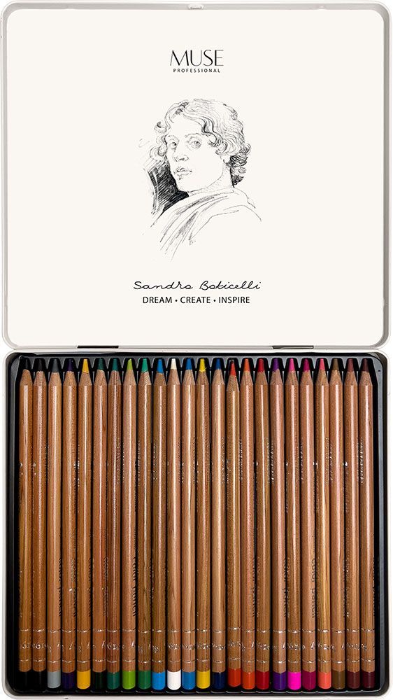 Олівці кольорові круглі MUSE 24 кольори  фото 2