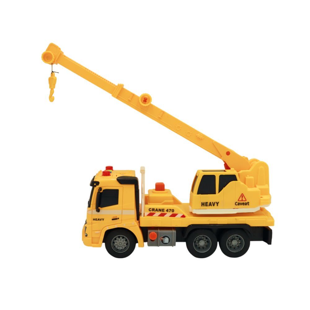 Автомобіль-кран інерційний зі світлом і звуком 1:16 в коробці  фото 2