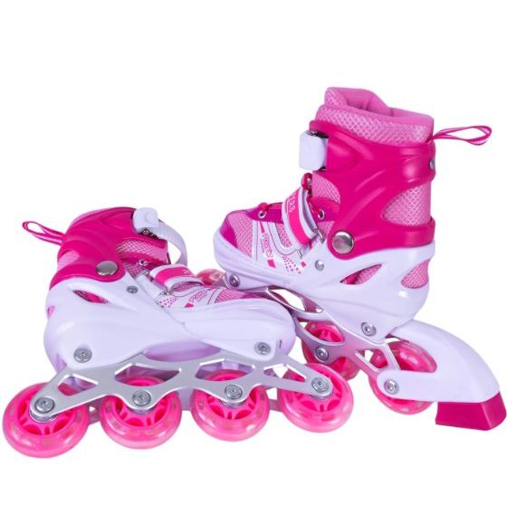 Роликові ковзани розмір L (38-41) колеса PVC (РОЖЕВІ)  фото 2