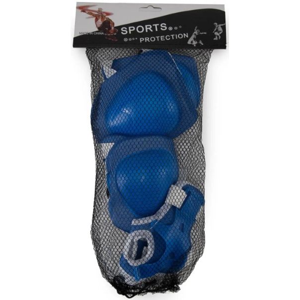 Набiр захисту наколінники, налокітники, в сітці (СИНІЙ)  фото 2