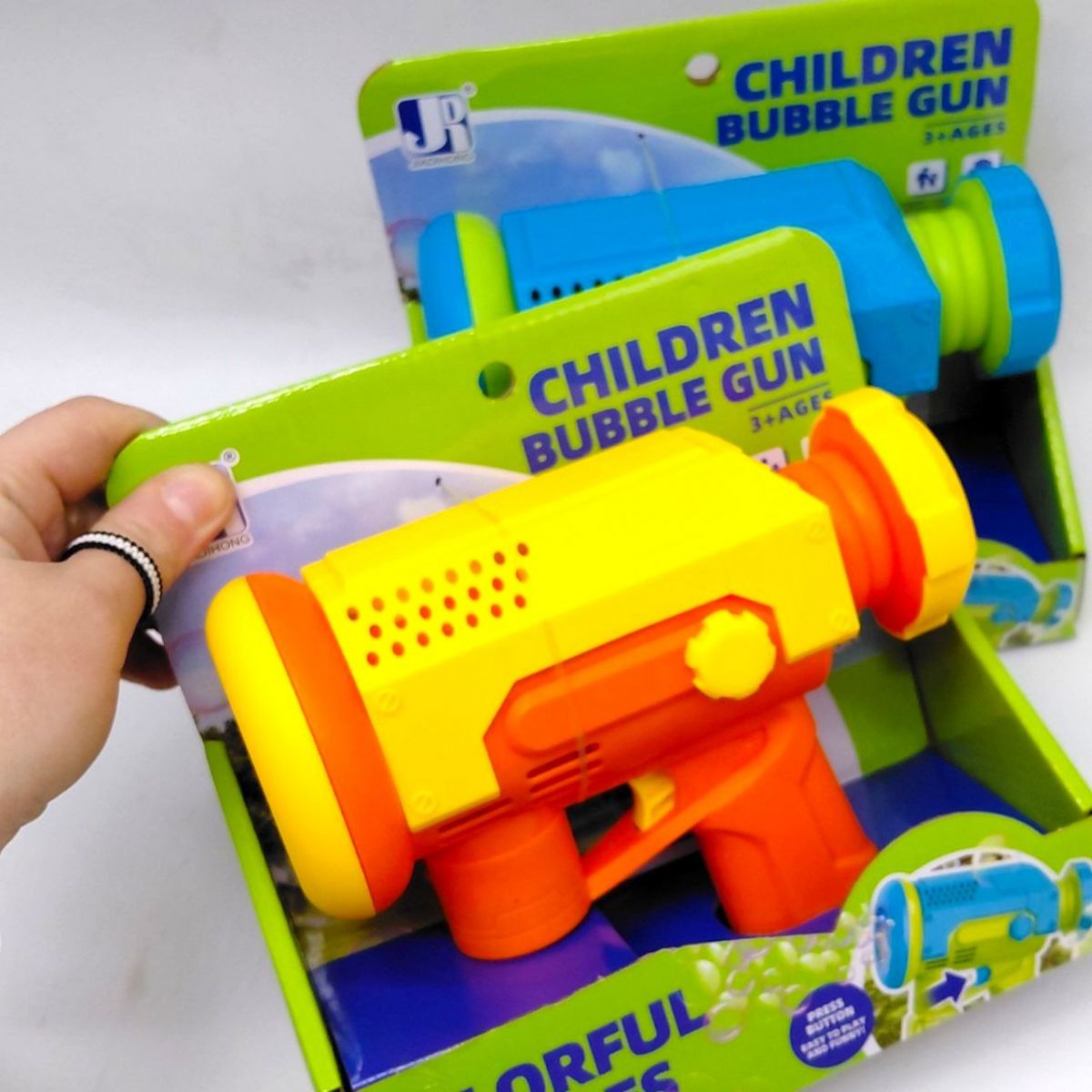 Мильні бульбашки пістолет, короб.  (ЗЕЛЕНИЙ)  фото 2