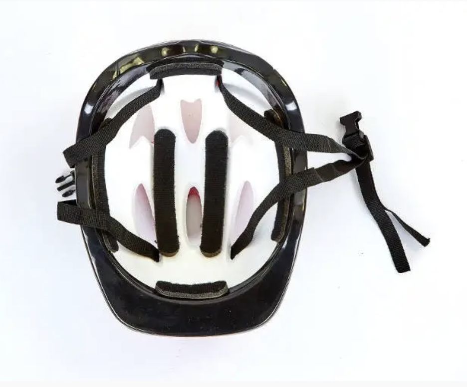 Набiр захисту, в пакеті, розмір шолома – 24. 5*20 см (червоний вид 2)  фото 2