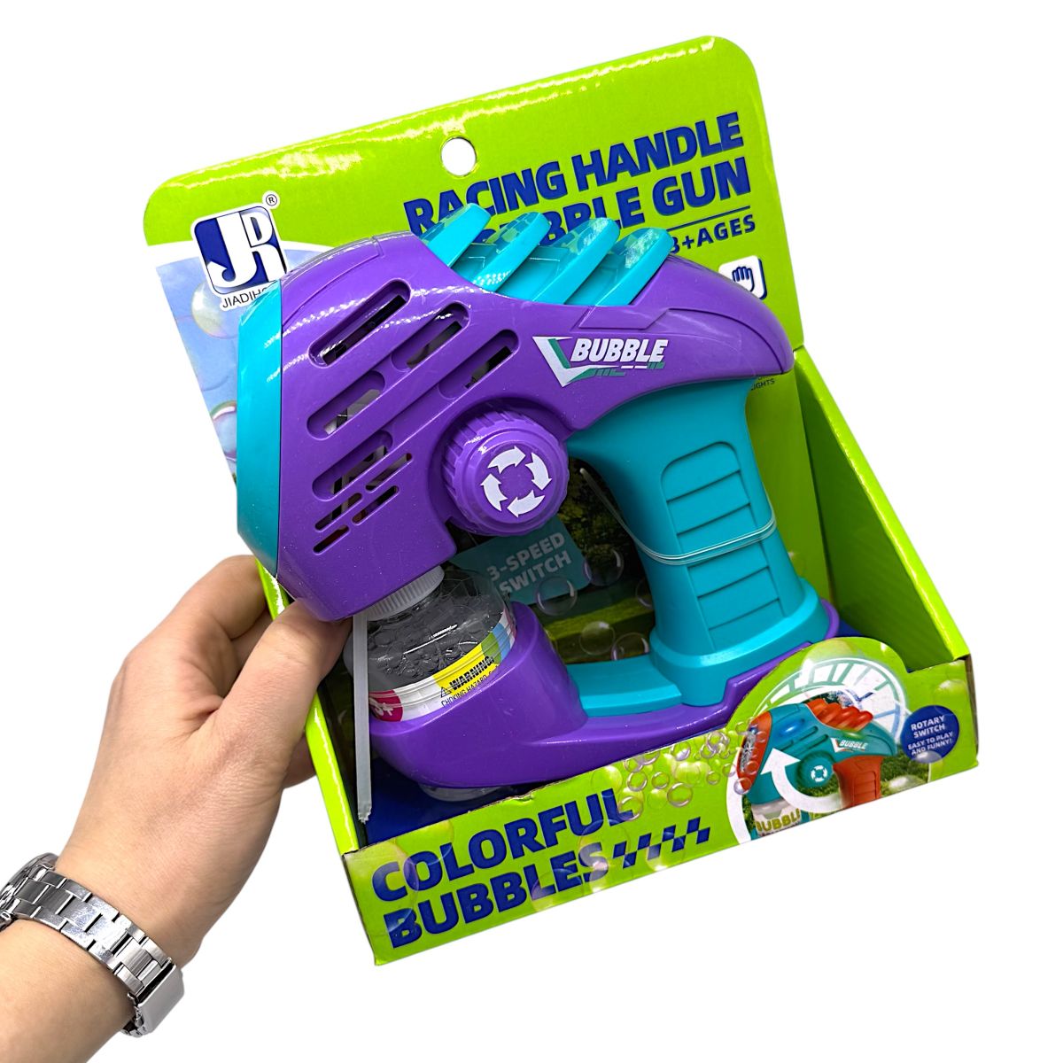 Мильні бульбашки іграшка (ФІОЛЕТОВИЙ)  фото 2