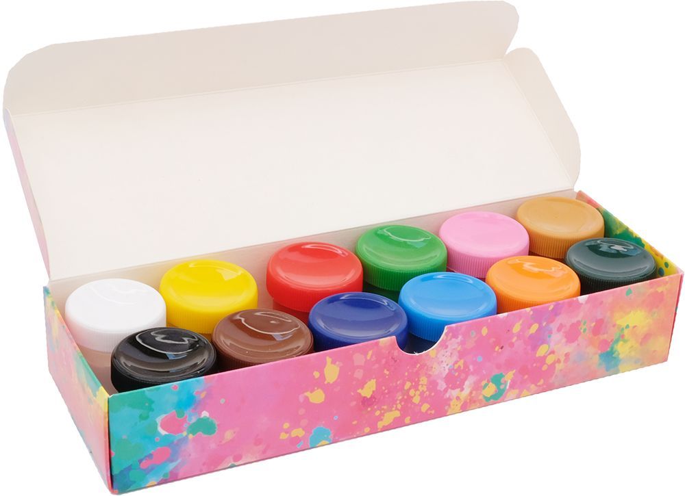 Фарби гуашеві Genius 12 кольорів по 20 мл  фото 2