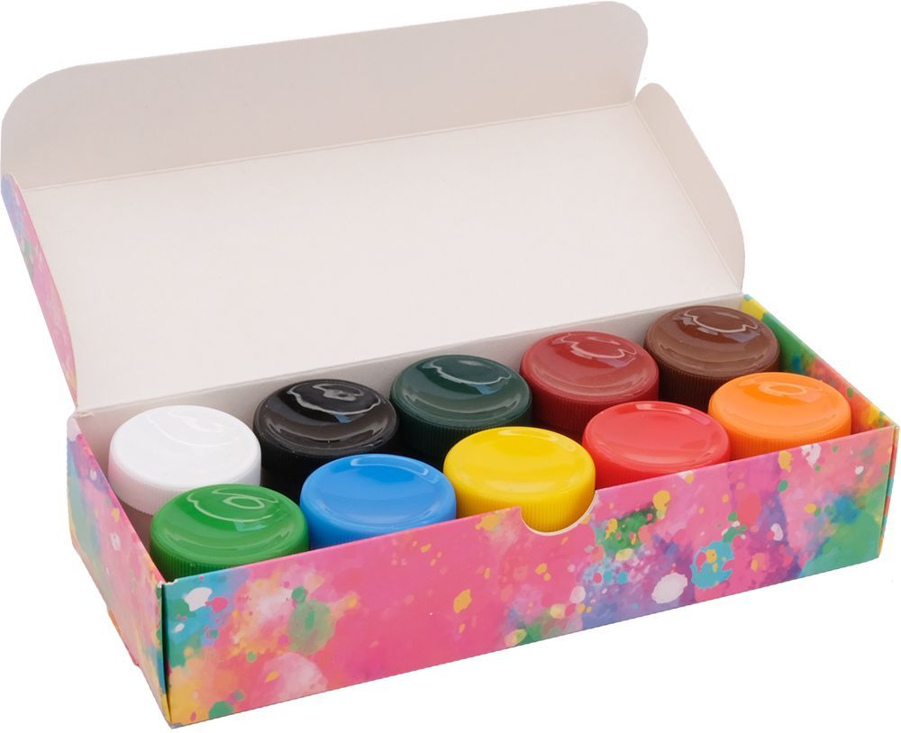 Фарби гуашеві Genius 10 кольорів по 20 мл  фото 2