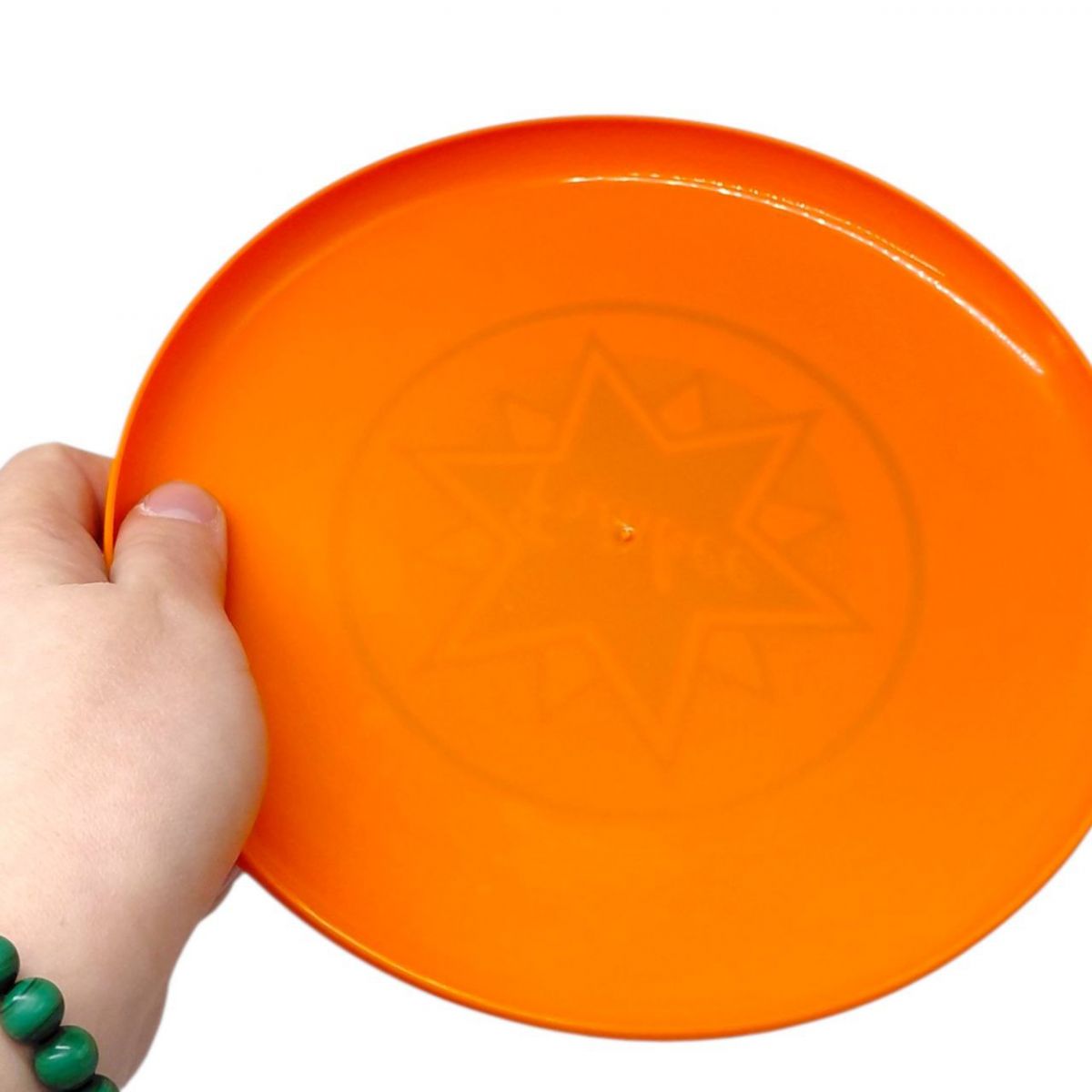 Тарілка літаюча Фризбі 20 см (ПОМАРАНЧЕВИЙ)  фото 2