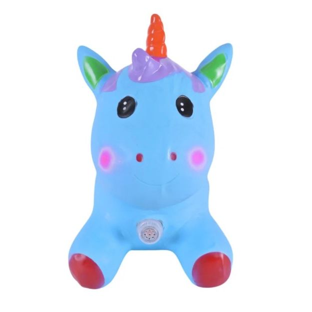 Стрибун резиновый "Единорог" 1400 гр ГОЛУБОЙ  фото 2