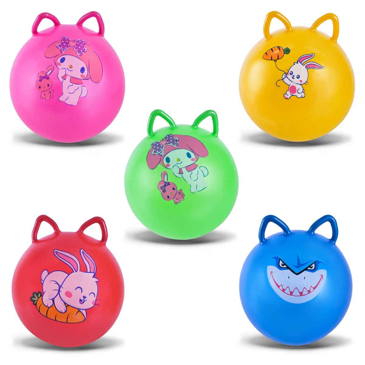 М'яч для фітнесу 45 см 380 грам СИНІЙ  фото 2