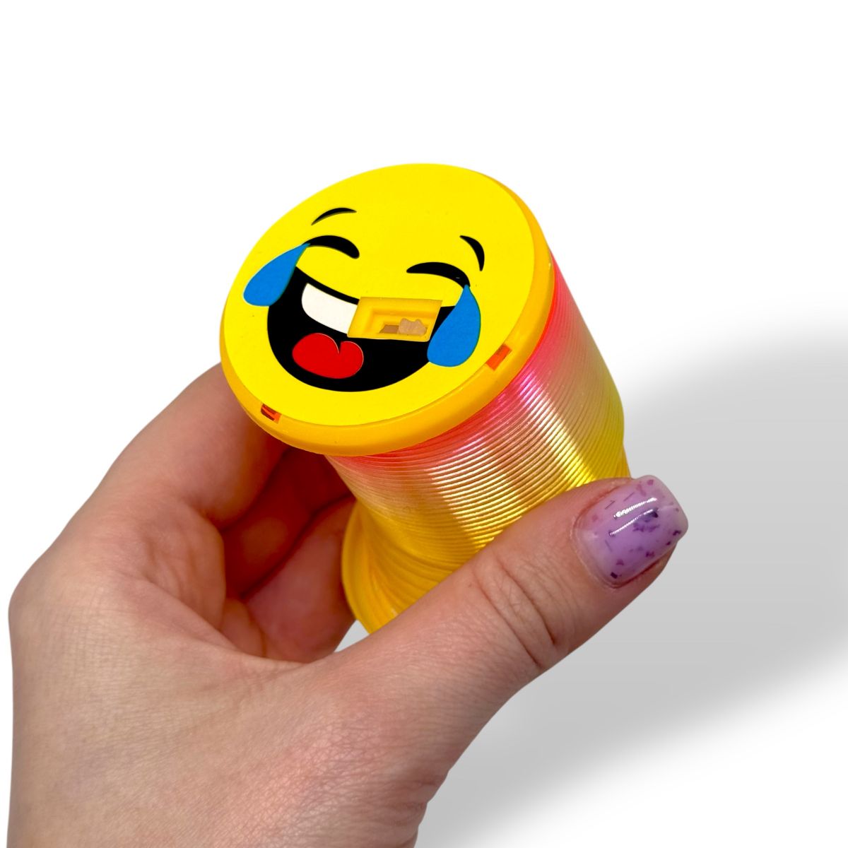 Дитяча пружинка Веселка з підсвіткою 5×5см  фото 2