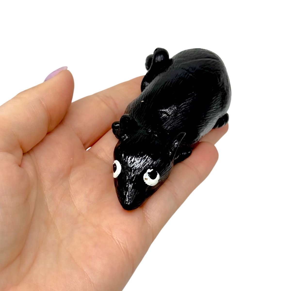 Іграшка "Лизун" миша чорна  фото 2