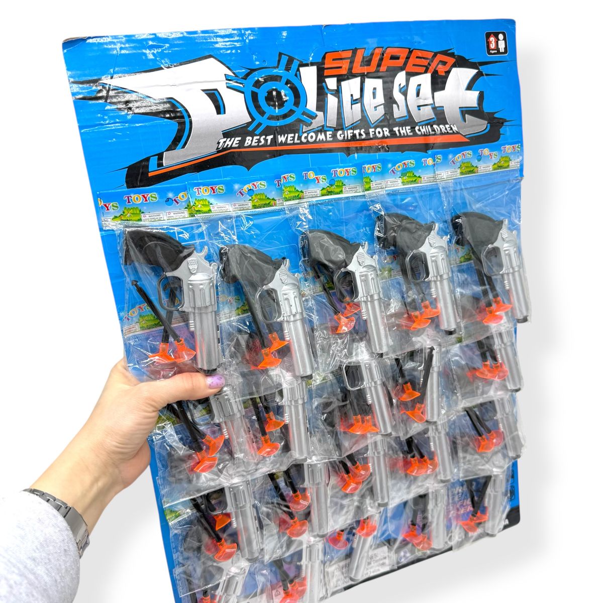 Револьвер з присосками пластиковий 12см  фото 2