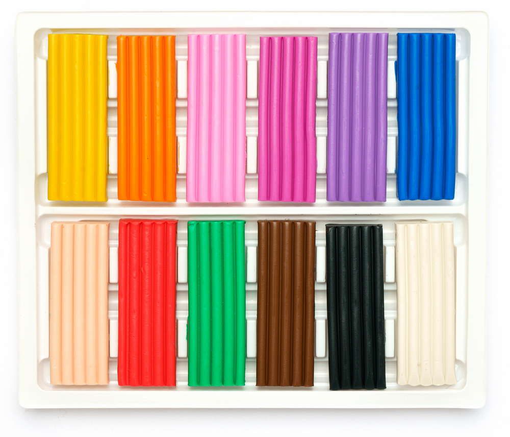 Пластилін прямокутний (12 кольорів)  фото 2