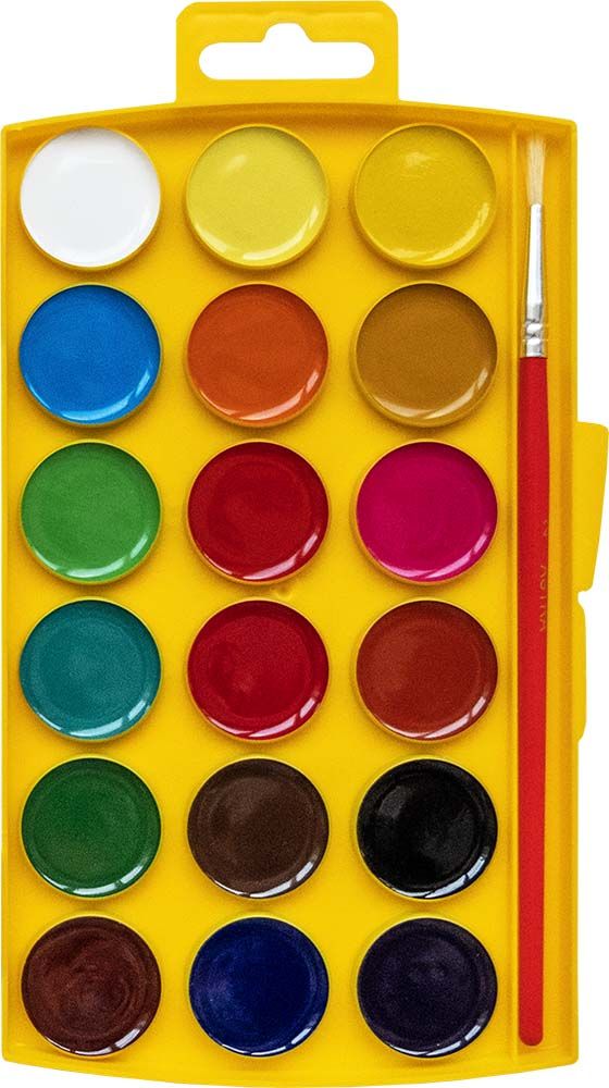 Фарби акварельні медові 18 кольорів  фото 2