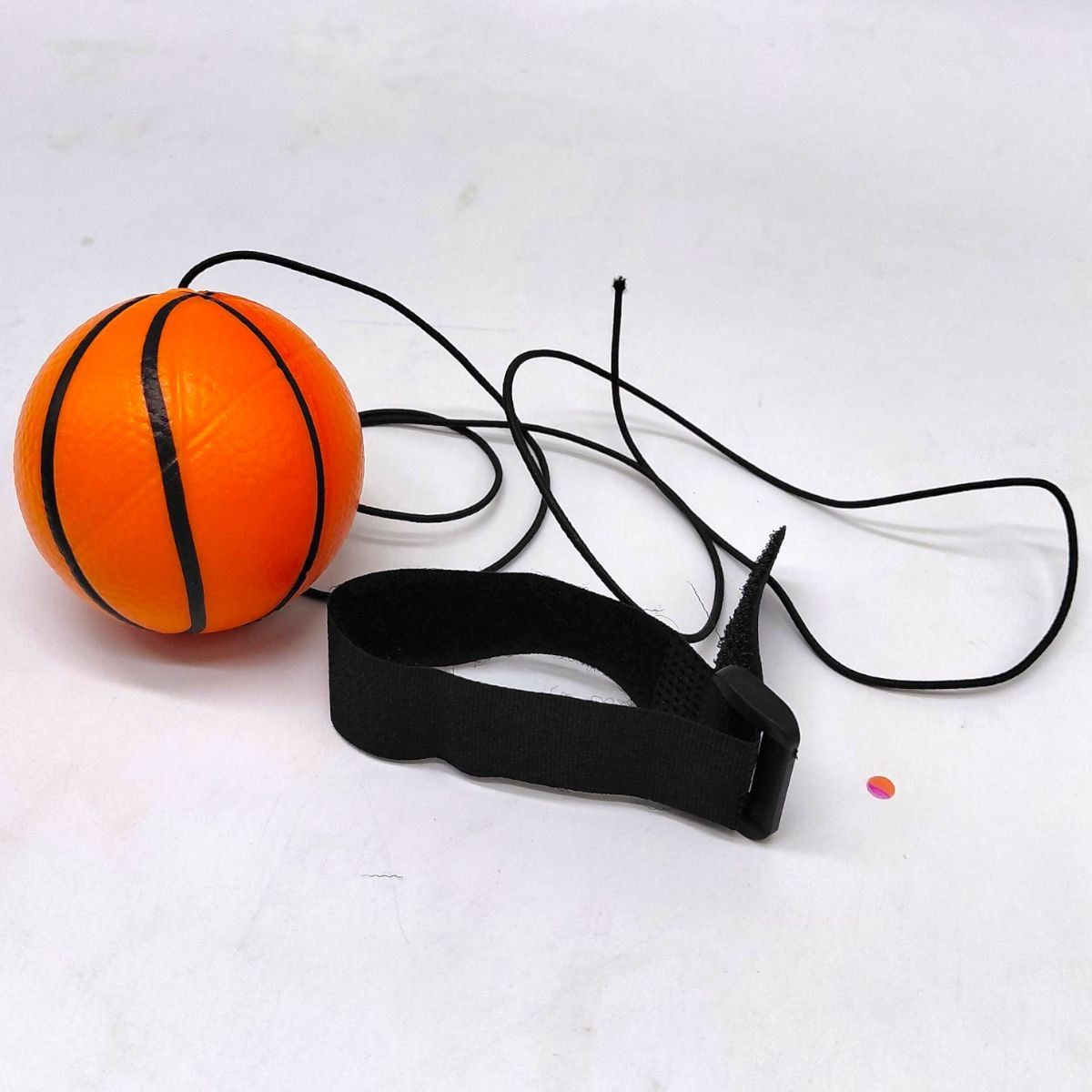 М'ячик-пострибунчик на резинці "Спортсмен" ФУТБОЛ БІЛИЙ  фото 2