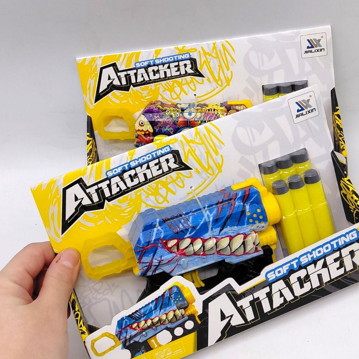 Игрушечное оружие "Бластер" СИНИЙ ВИД 1  фото 2