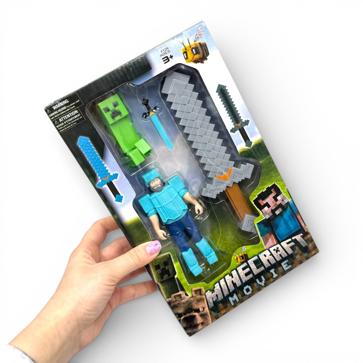 Набір "MINECRAFT": меч, 2 фігурки, в коробці  (ВИД2)  фото 2