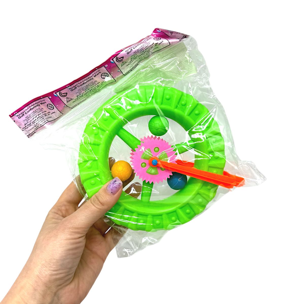 Каталка-колесо, в пакеті (ЗЕЛЕНА)  фото 2