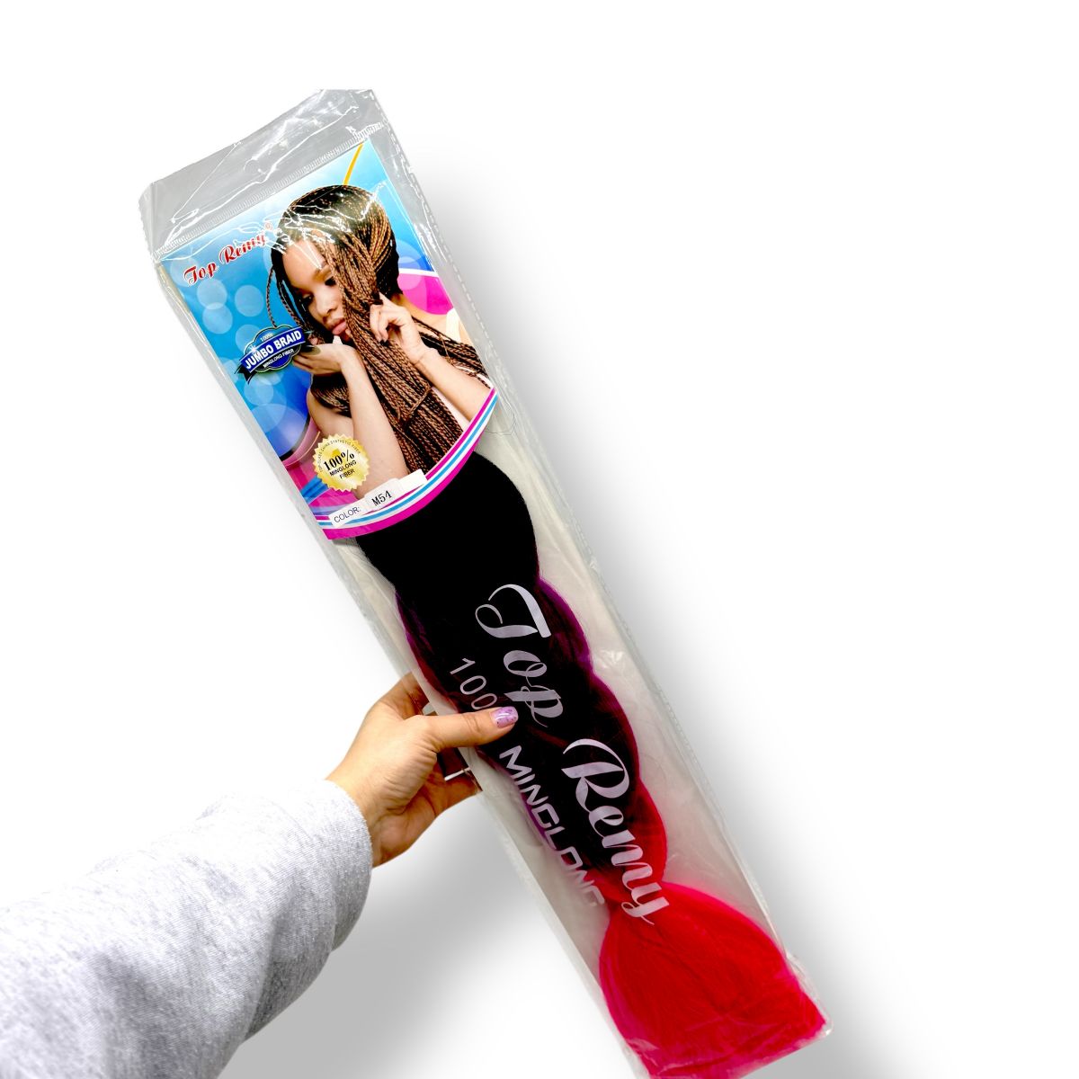 Канекалон малиновий 60 см  фото 2