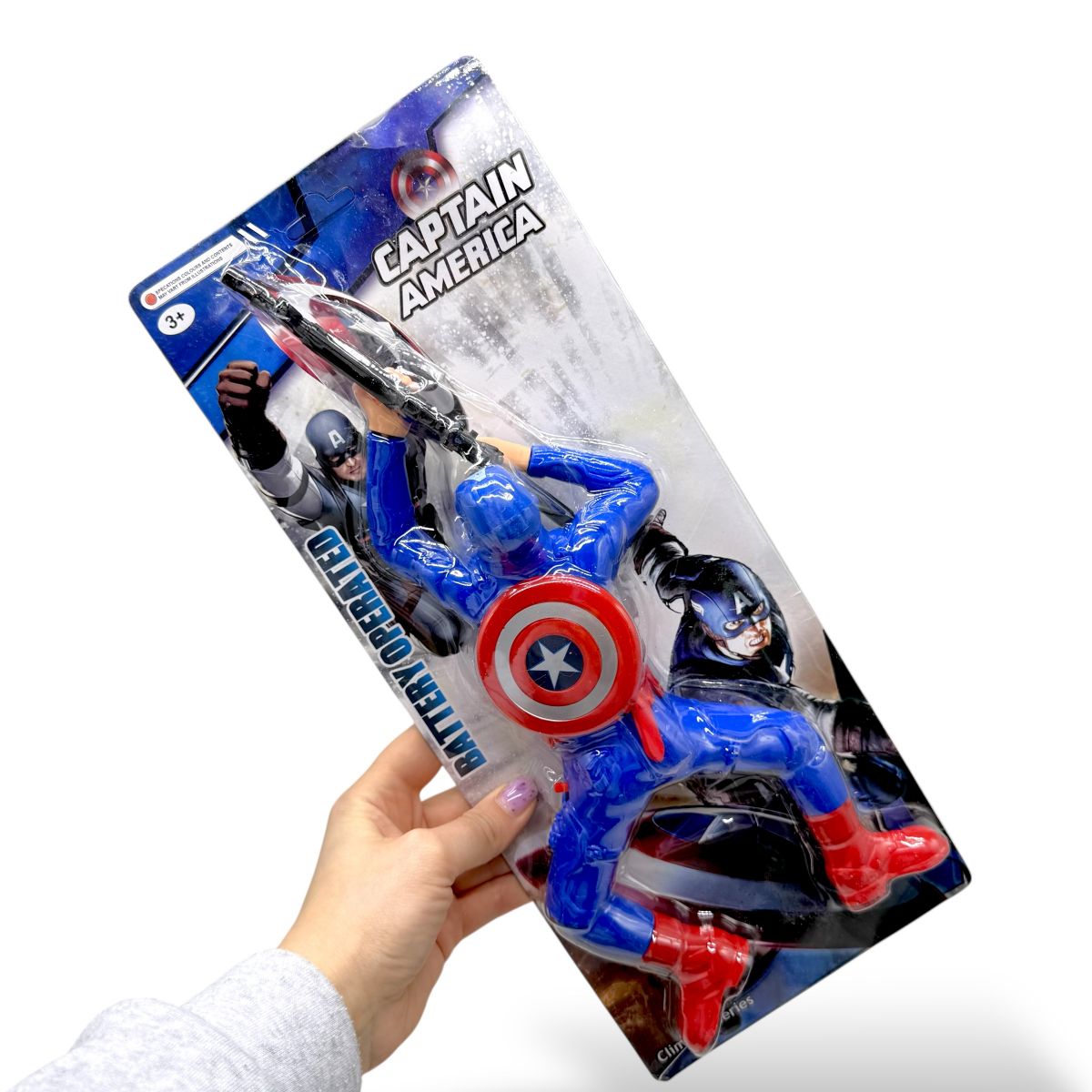 Герої "MARVEL" музичні повзаючі (КАПІТАН АМЕРИКА)  фото 2