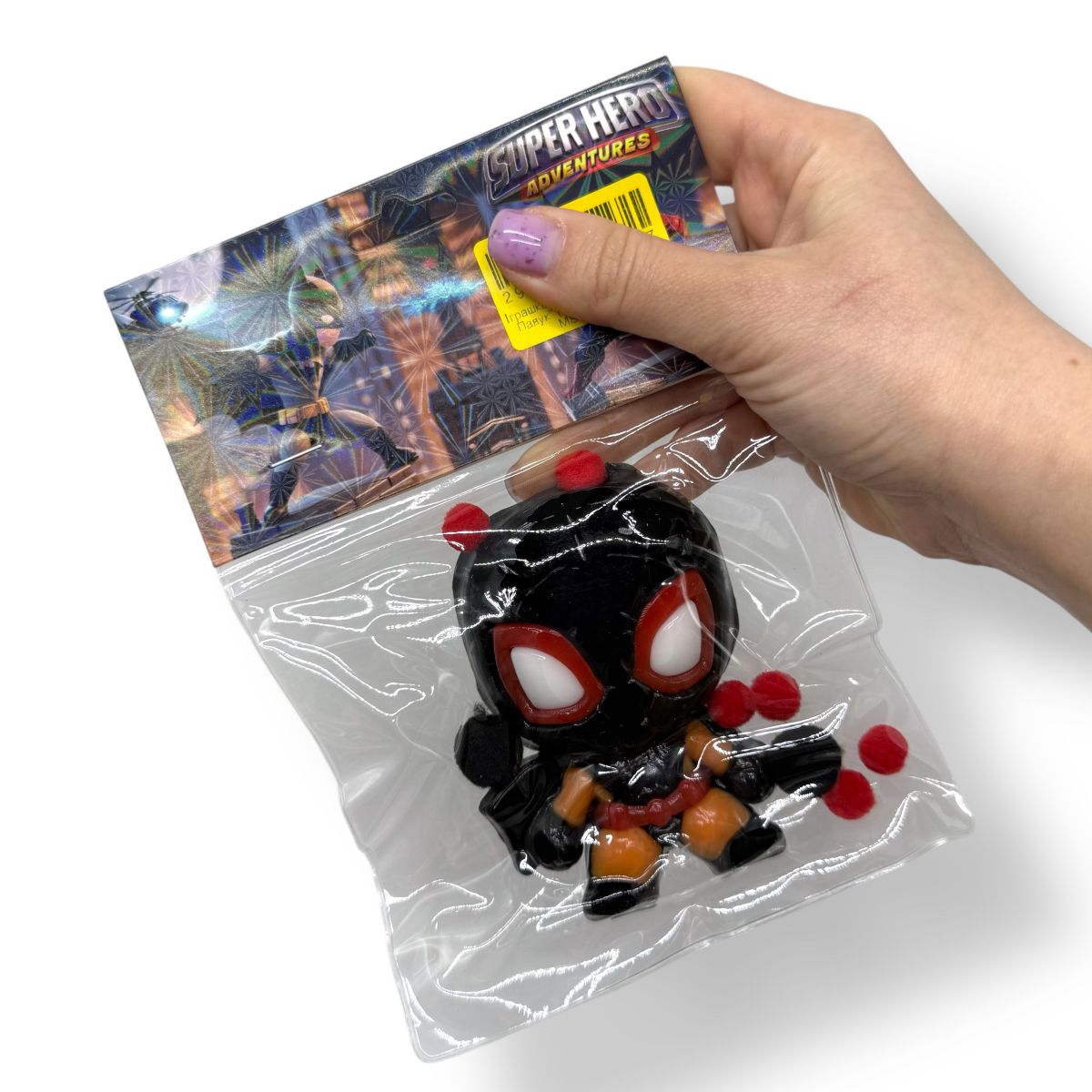 Іграшка-антистрес "Людина-Павук" (ЧОРНА)  фото 2