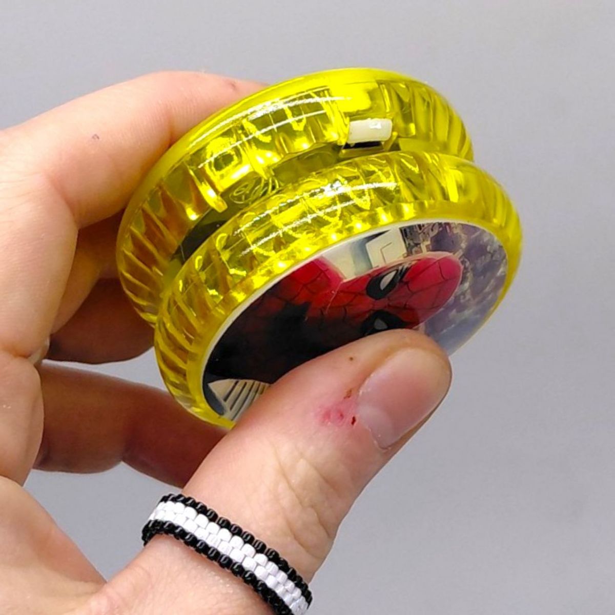 Йо-Йо, що світиться "Людина-Павук" (БІЛЕ)  фото 2