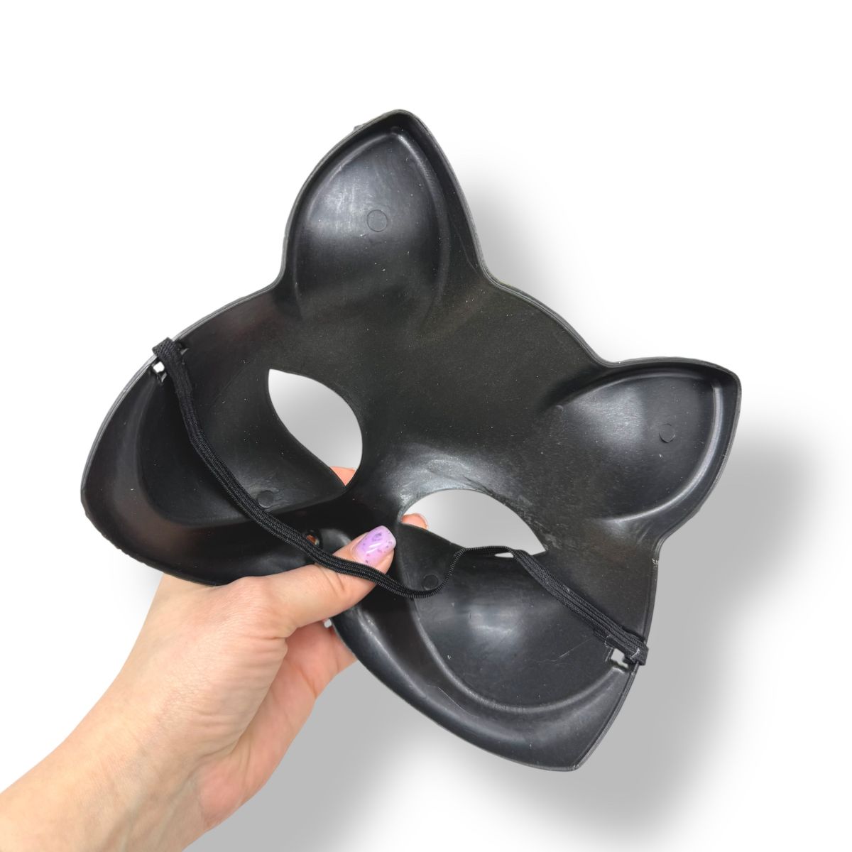 Маска Японської лисиці (ЧОРНО-ЗОЛОТА)  фото 2