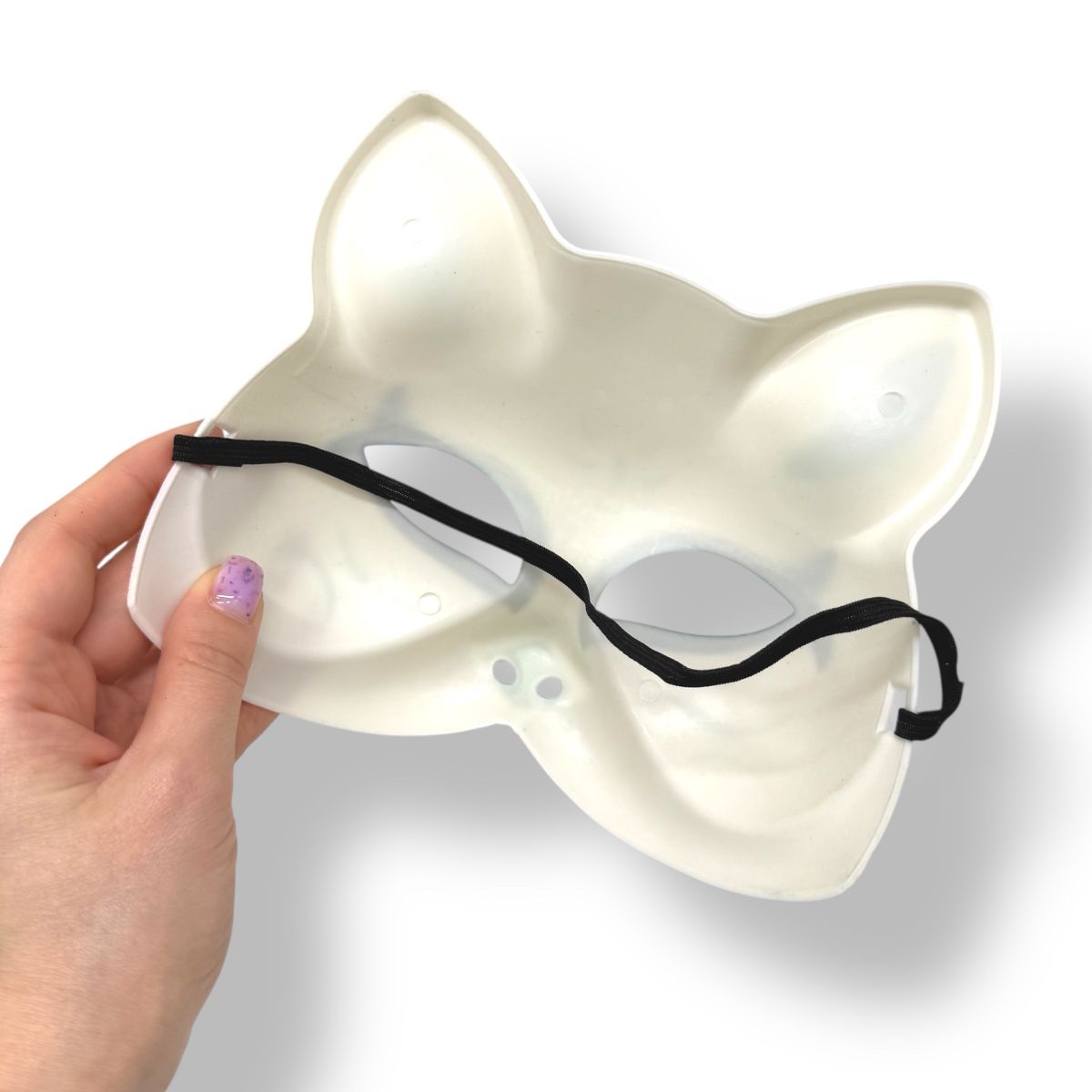 Маска Японської лисиці (БІЛО-ФІОЛЕТОВА)  фото 2