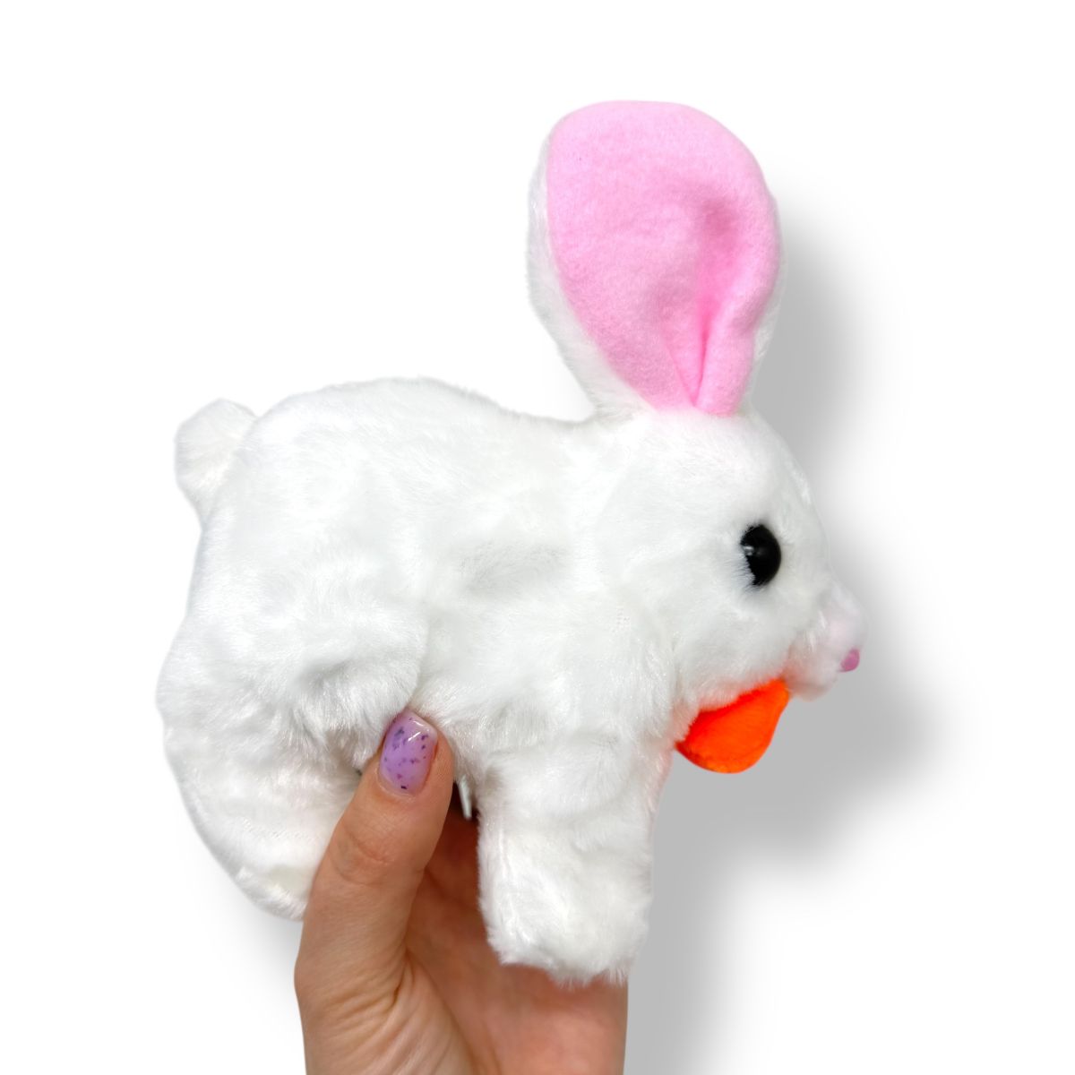 Заяц ходок с морковкой (БЕЛЫЙ)  фото 2